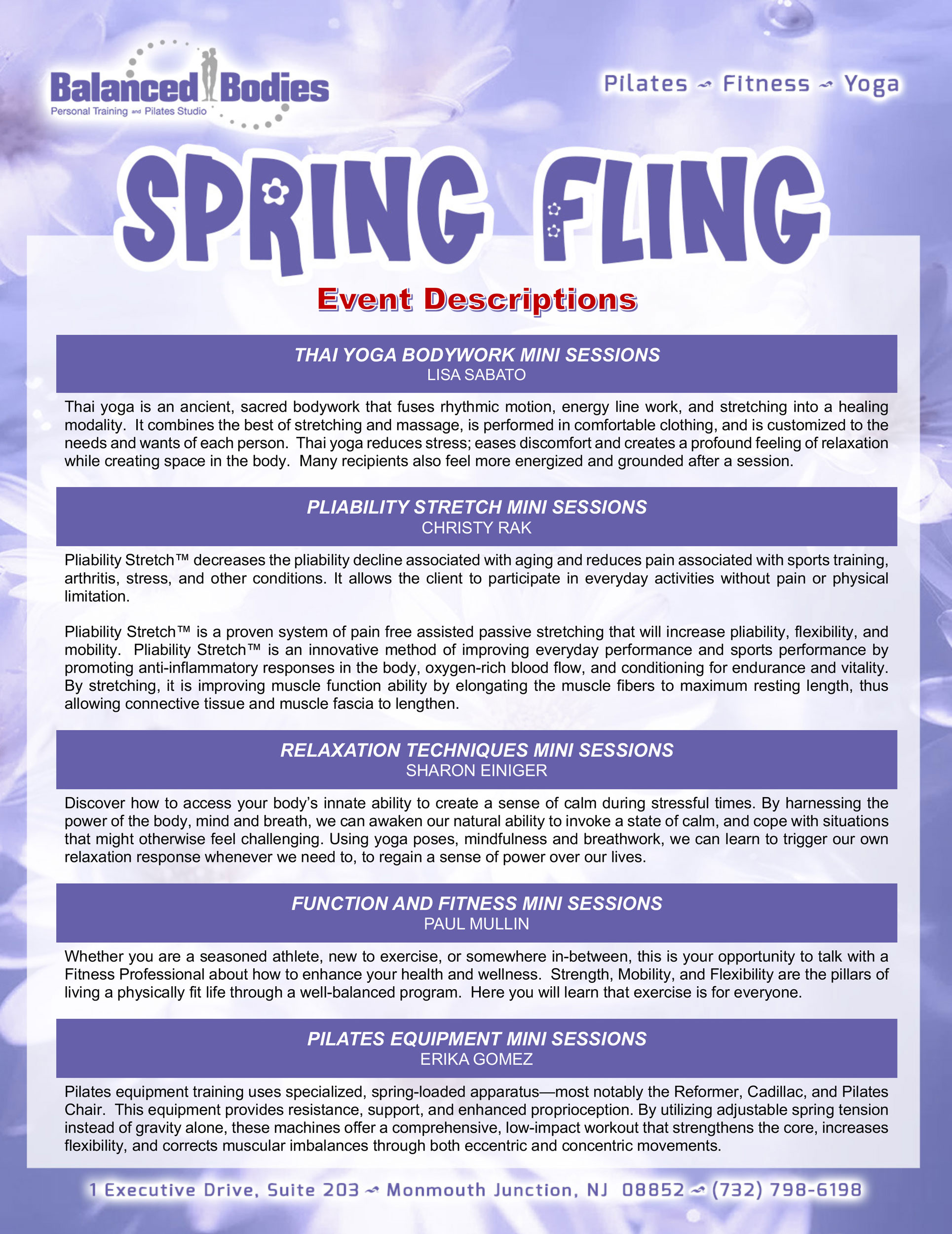 SPRING FLING SCHEDULE OF EVENTS 2026 TS 2 web